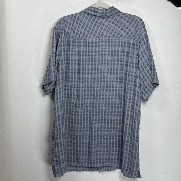 (P) Columbia Men's Gray Plaid Shirt, Modal Blend, XXL - Picture 5 of 13